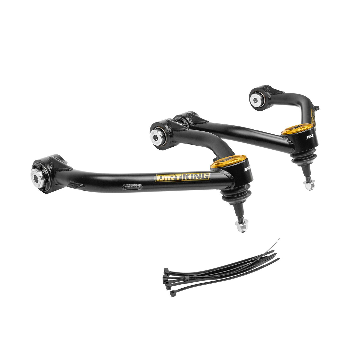 Dirt King 4130 Upper Control Arms for 2023-2025 Chevy/GMC Colorado / Canyon All (DK-633993-OR) - ORANGE CAPS