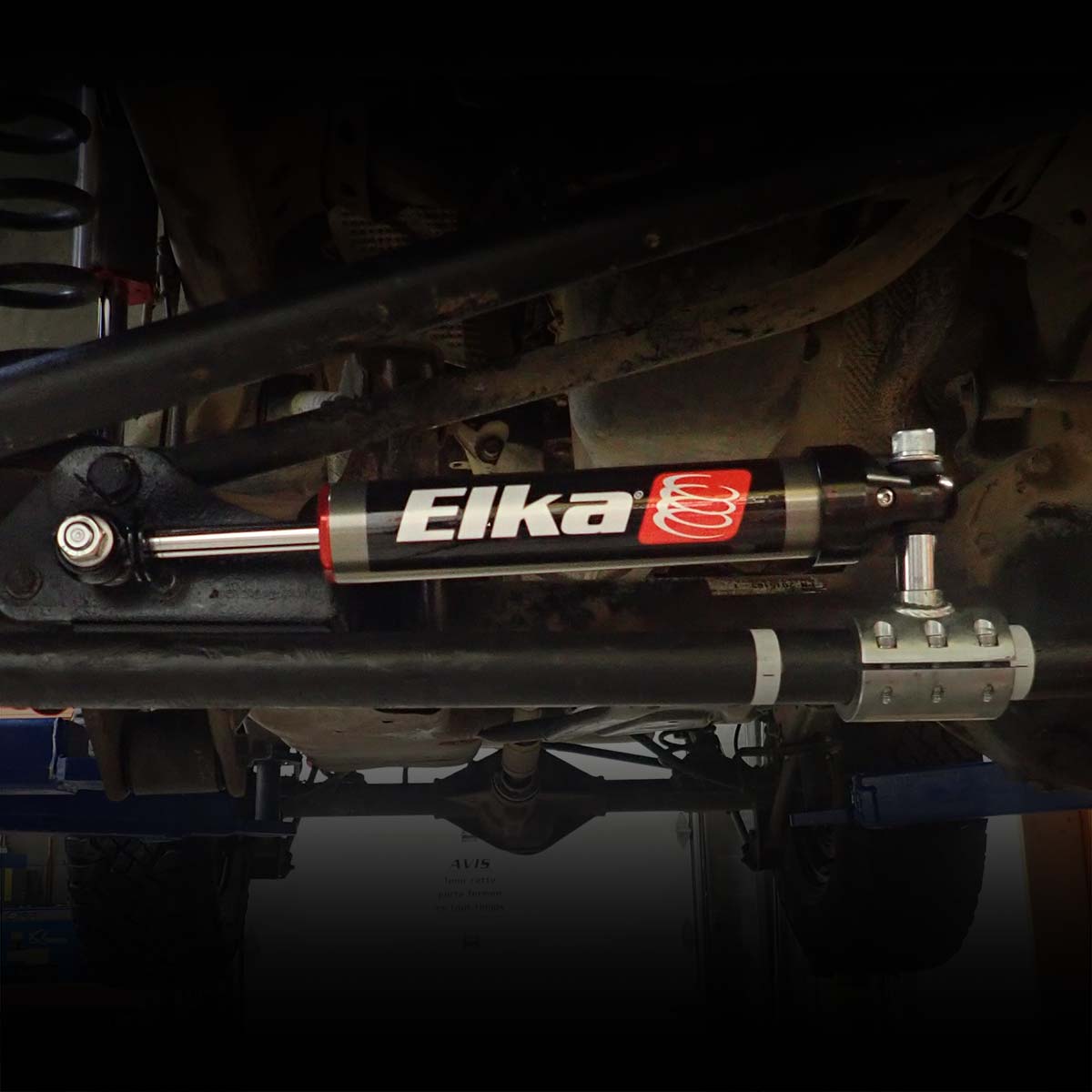 ELKA STEERING DAMPER HIGH CLEARANCE JEEP WRANGLER (JK), 2007 to 2018 60159