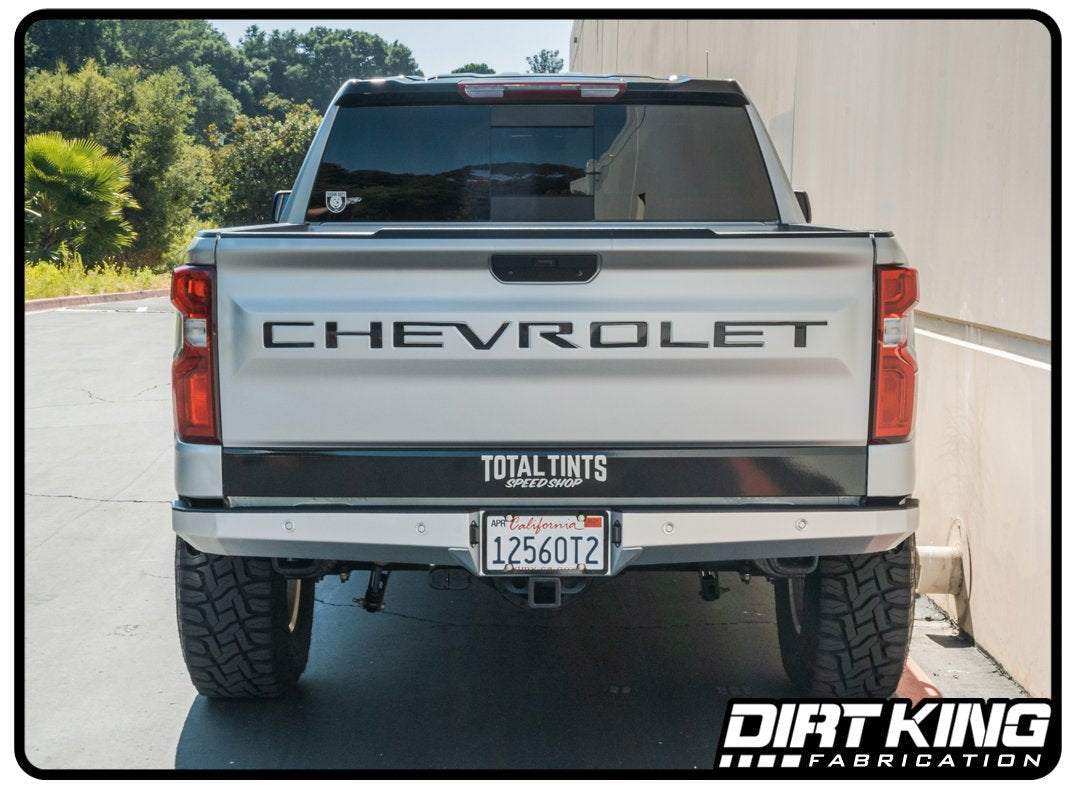 Dirt King Plate Rear Bumper w/Back Up Sensor Chevy/GMC 1500 2019-2025 DK-636826S
