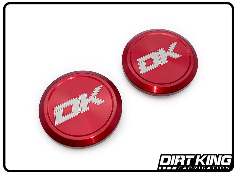 Dirt King Red Ball Joint Caps, Chevy/GMC 1500 2014-2016 DK-BC210-RD