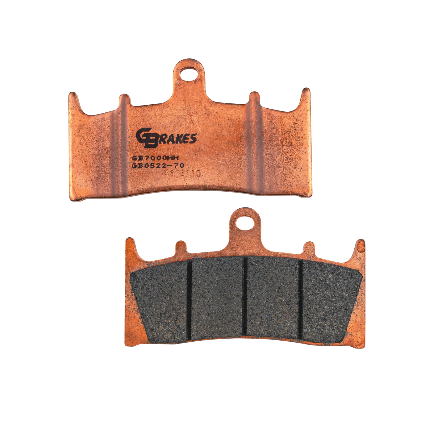 GBrakes Performance Brake Pads Front – for Street Motorcycles (GB0522-70)