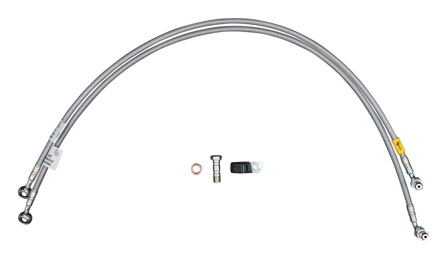 GBrakes Stainless Brake Line Kit Front – for Street Motorcycles (FK003D766SB)