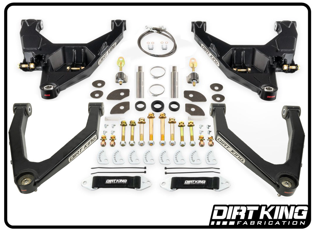 Dirt King Long Travel Kit Bushing Upper Arm Chevy/GMC 1500 2007-2016 DK-631708-B