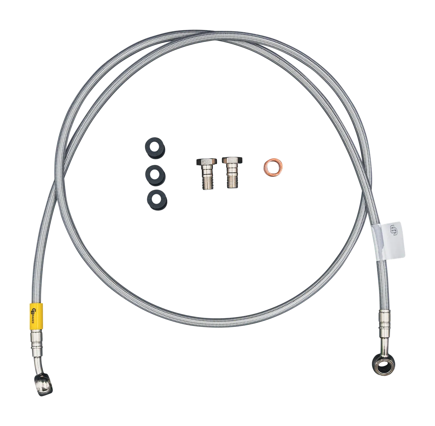 GBrakes Stainless Brake Line Kit Front – for Street Motorcycles (FK002D728GP)