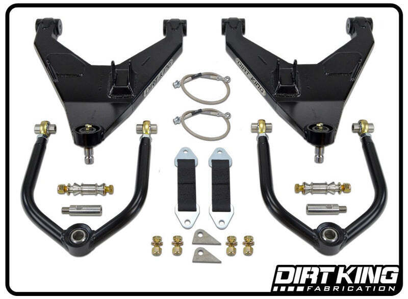 Dirt King Long Travel Kit w/Heim Upper Arms for Nissan Titan 04-21 DK-701908-H