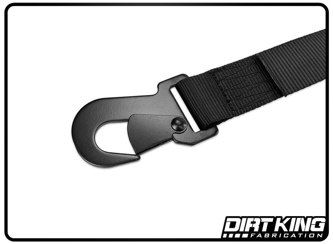 Dirt King 3 Way Spare Tire Strap & Mounts Flat Hooks, Universal DK-17570F-KF