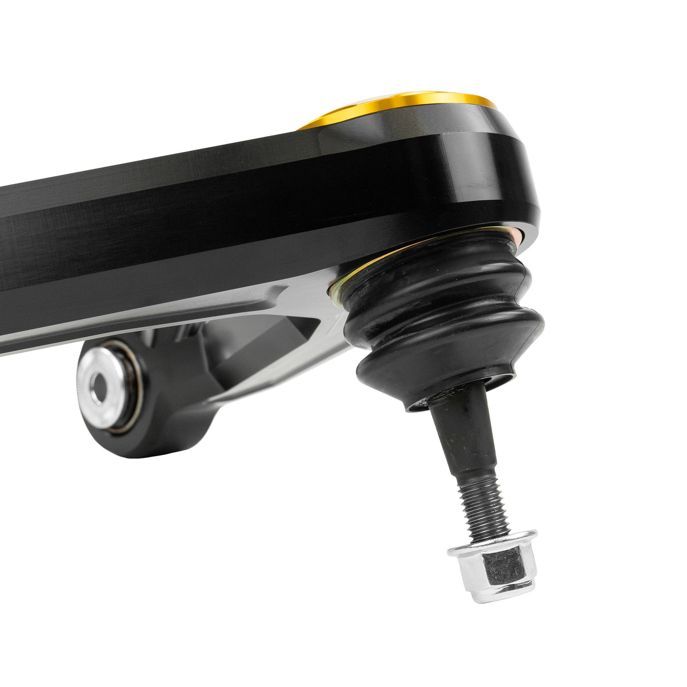 Dirt King Billet Upper Control Arms - SilentSpin Bushings - Black Anodize - Black Caps & Badges for 2007-2016 Chevy/GMC 1500 All (DK-631923B-BK) image 2