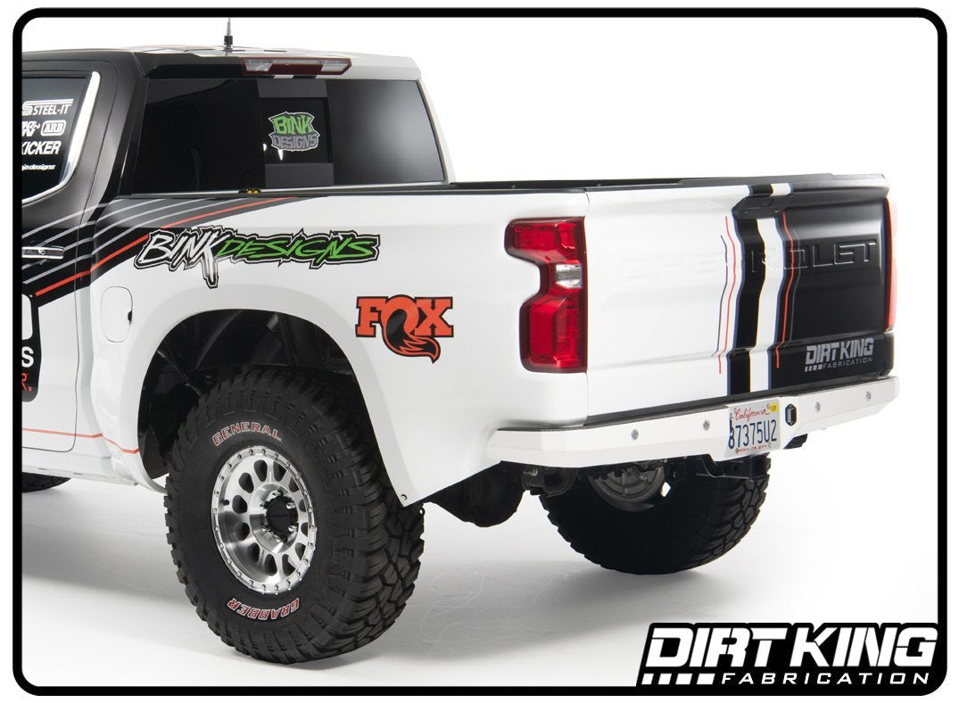 Dirt King Plate Rear Bumper w/Back Up Sensor Chevy/GMC 1500 2019-2025 DK-636826S