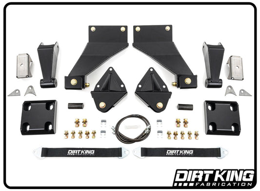Dirt King Long Travel Spring Under Kit, Toyota Tacoma 2005-2023 DK-811848