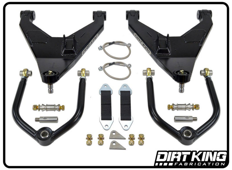 Dirt King Long Travel Kit w/ Heim Upper Arms, Nissan Titan 2004-2023 DK-701908-H