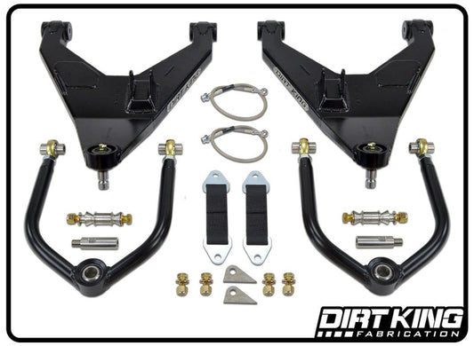 Dirt King Long Travel Kit w/ Heim Upper Arms, Nissan Titan 2004-2023 DK-701908-H