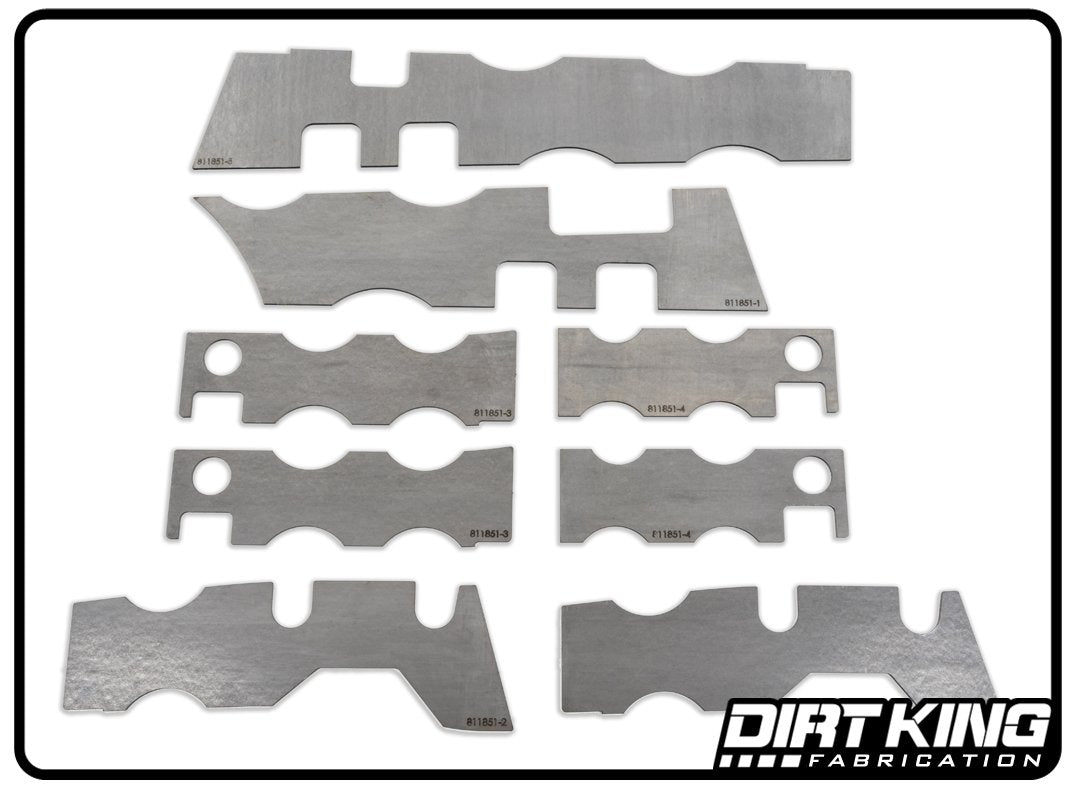 Dirt King Rear Frame Plate Kit, Toyota Tacoma 2005-2023 DK-811851