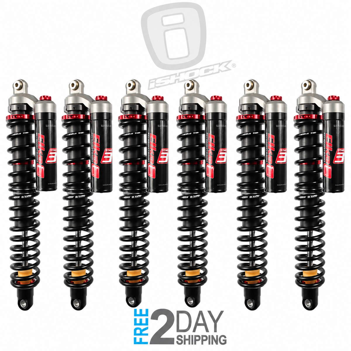 Elka 6pk Stage 3 Shocks Can-Am DEFENDER 6X6 LIMITED 2023-2027 (31382-31387) - image 1