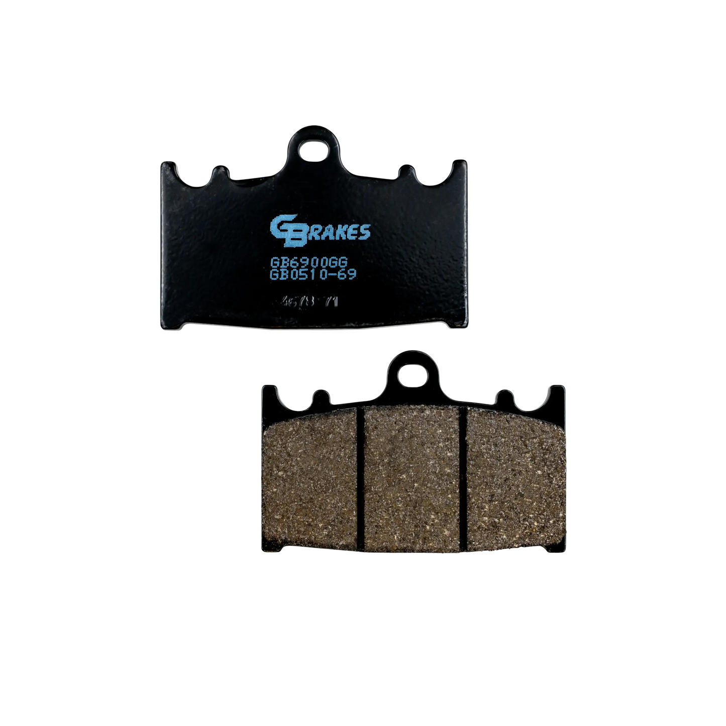 GBrakes Performance Brake Pads Front – for Street Motorcycles (GB0510-69)
