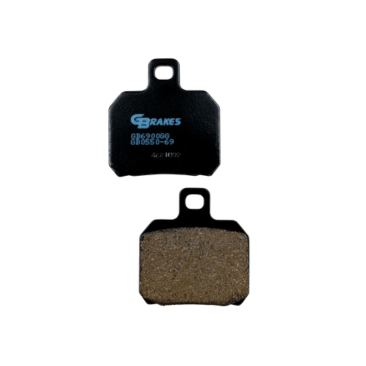 GBrakes Performance Brake Pads Rear – for Street Motorcycles (GB0550-69)