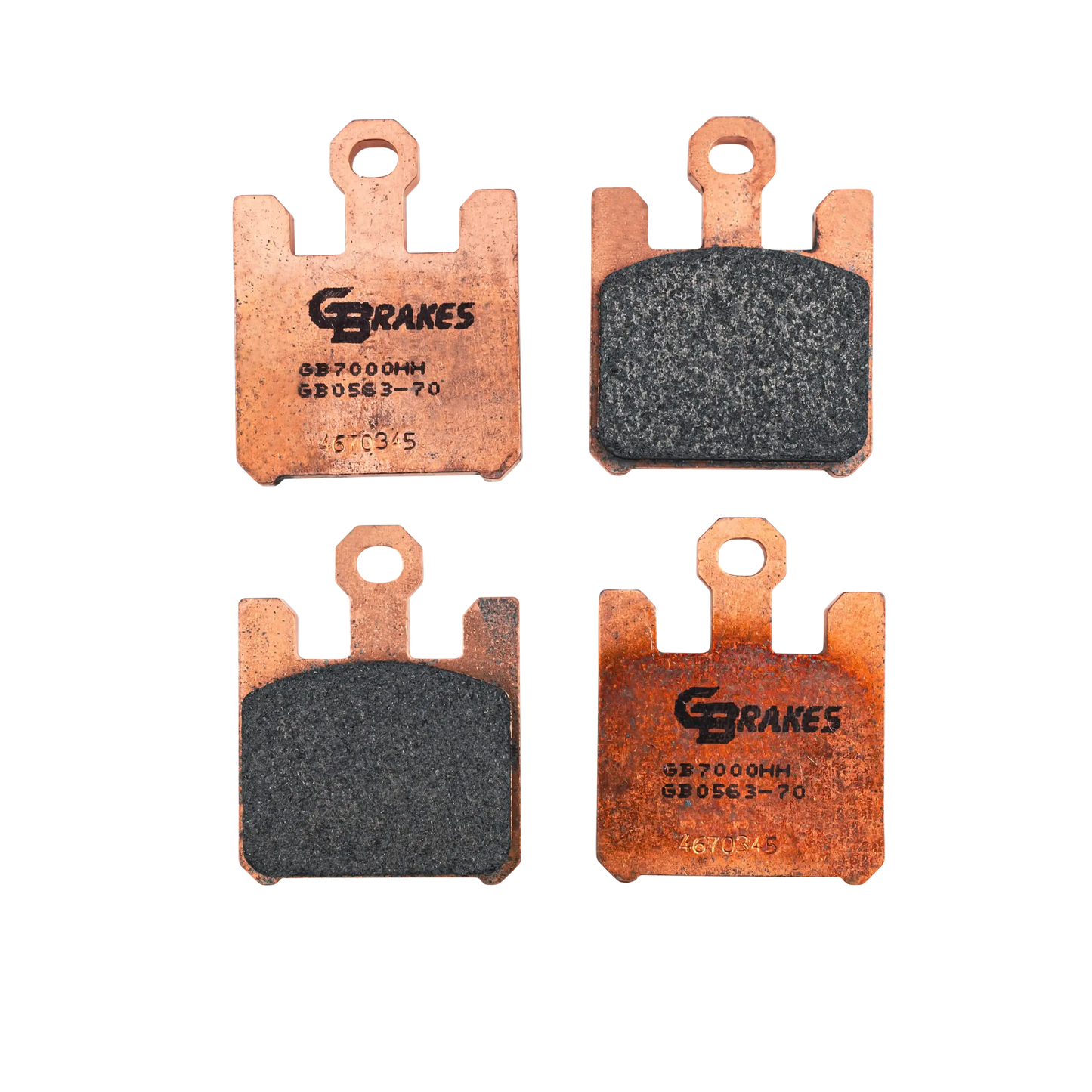 GBrakes Performance Brake Pads Front – for Street Motorcycles (GB0563-70)