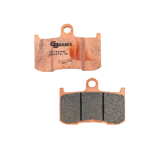 GBrakes Performance Brake Pads Front – for Street Motorcycles (GB0572-75)