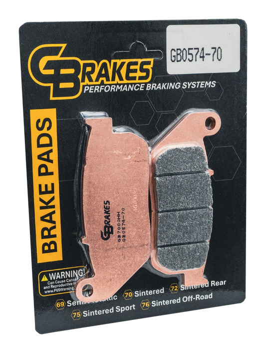 GBrakes Performance Brake Pads Front – for Street Motorcycles (GB0574-70)