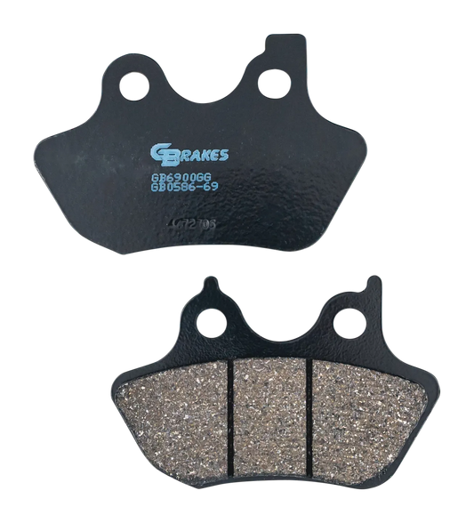 GBrakes Performance Brake Pads Rear – for Street Motorcycles (GB0586-69)
