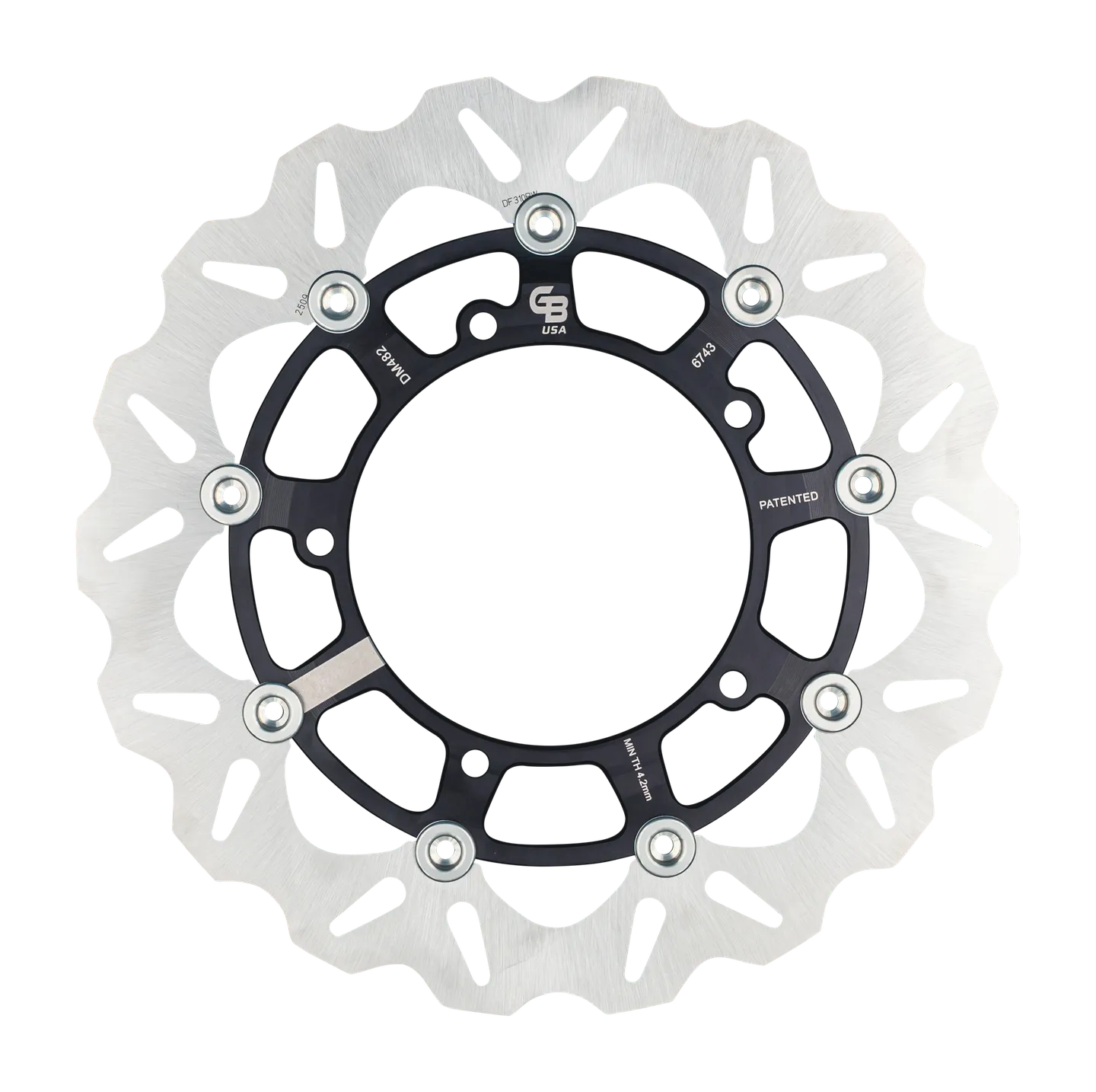 GBrakes Performance Brake Rotor Front – for Street Motorcycles (GBDU042)