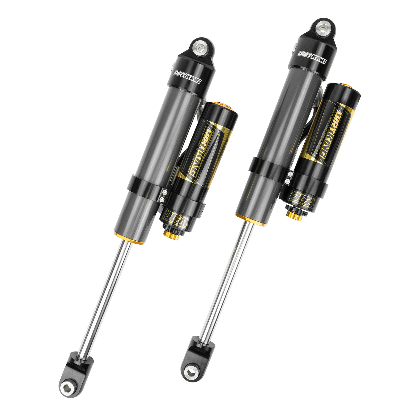 Dirt King 2.5 Smooth Body Shocks | DCA Piggyback Reservoir for 2011-2025 Chevy/GMC 2500HD/3500HD All (DK-638889R) image 1