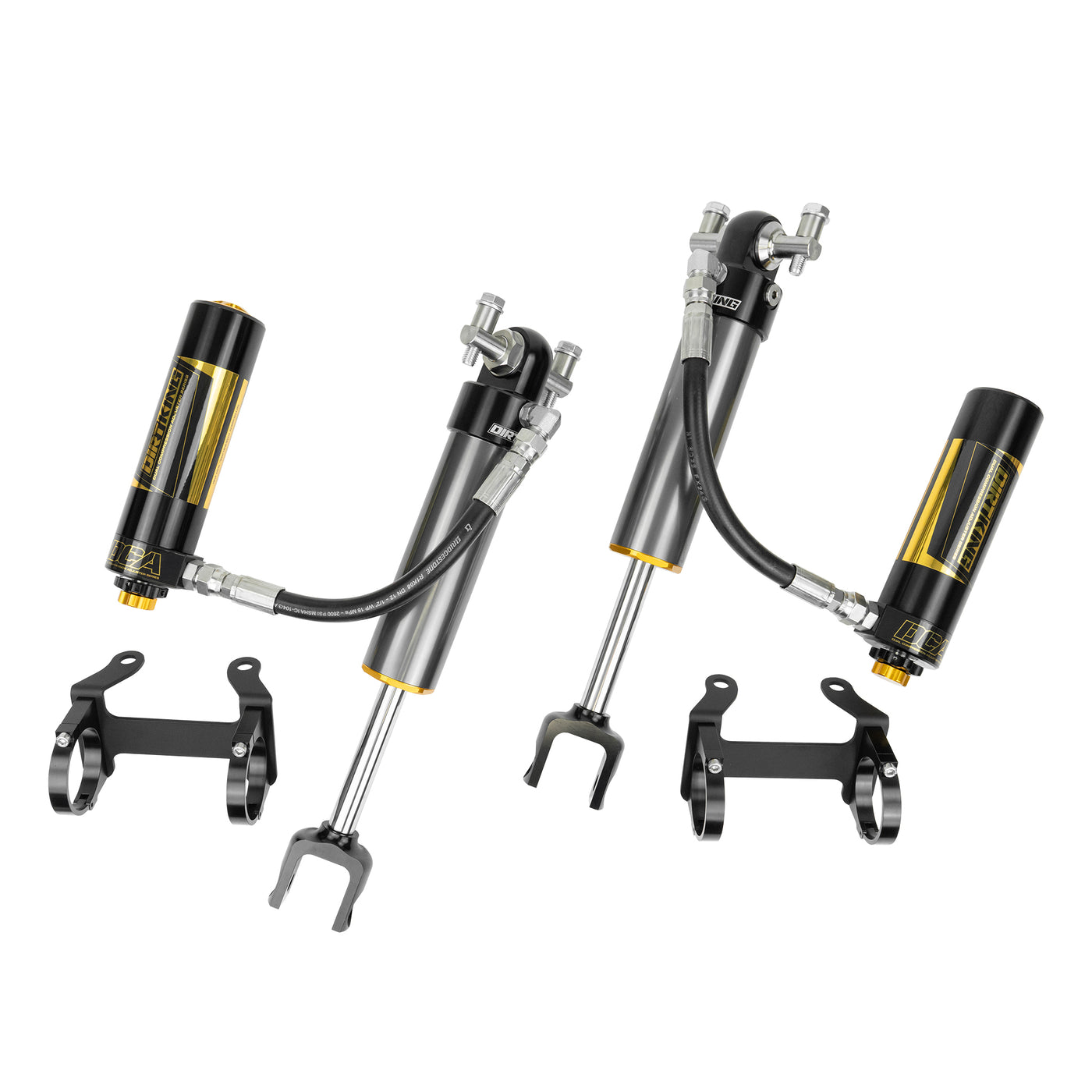 Dirt King 2.5 Smooth Body Shocks | DCA Remote Reservoir - 1”-3" Torsion Keys 11–19 (+$145) for 2011-2025 Chevy/GMC 2500HD/3500HD All (DK-638989F+DK-6389A1) image 1