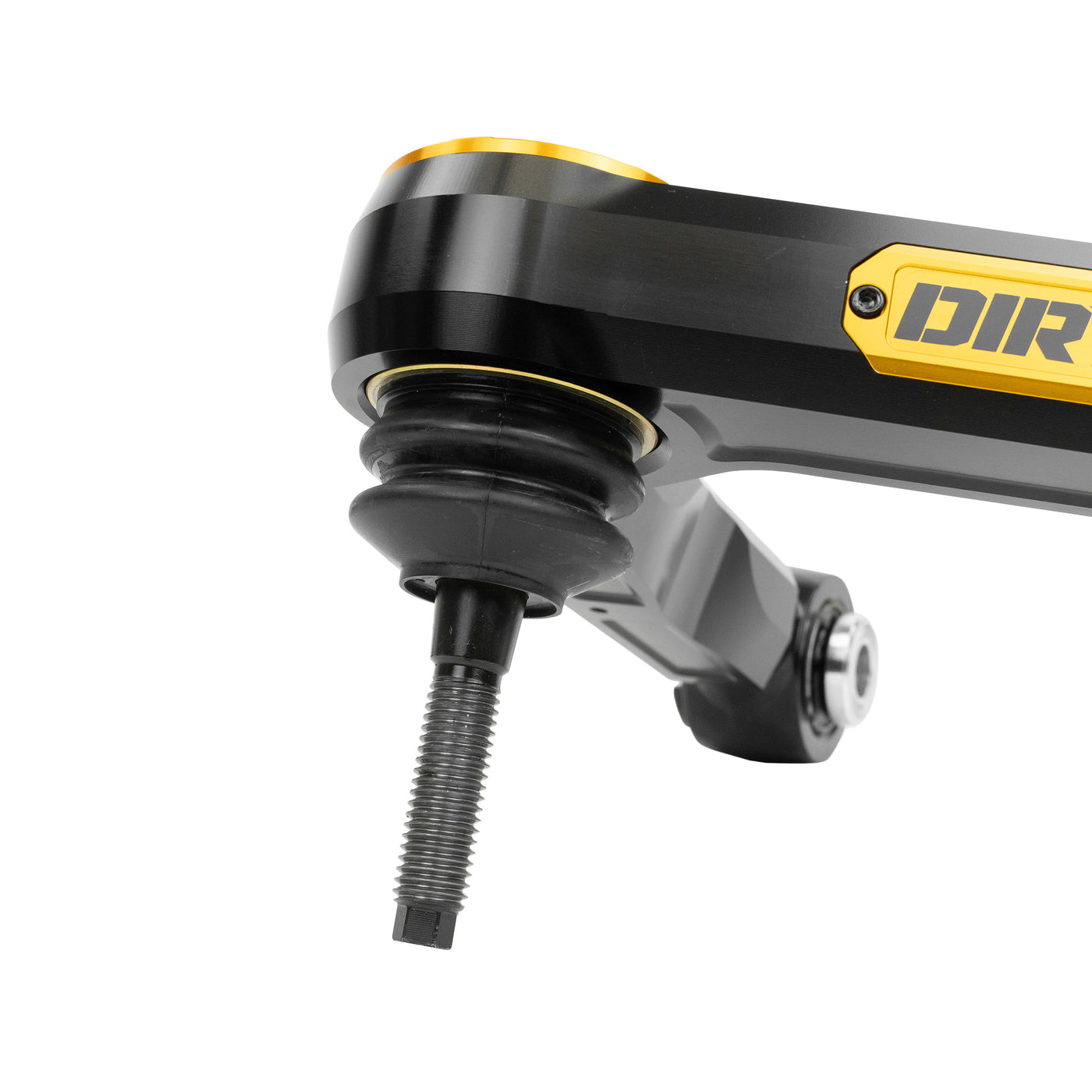 Dirt King Billet Upper Control Arms - Rod Ends - Black Anodize - Blue Caps & Badges for 2022-2025 Toyota Tundra All (DK-816923A-BL) image 2
