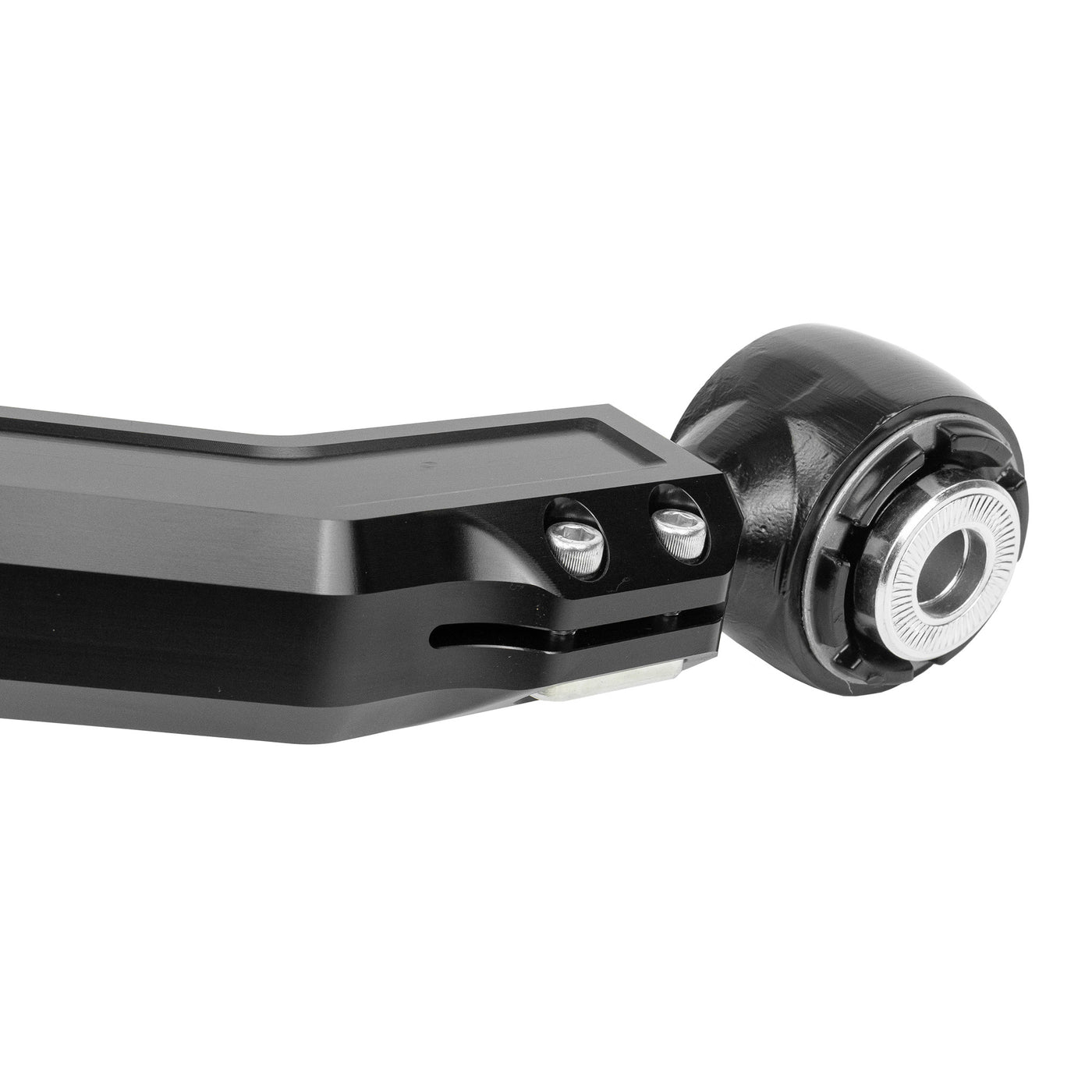 Dirt King Billet Upper Control Arms - Rod Ends - Clear Anodize - Black Caps & Badges for 2007-2021 Toyota Tundra All (DK-815923C-BK) image 3