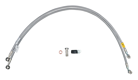 GBrakes Stainless Brake Line Kit Front – for Street Motorcycles (FK003D458SB)