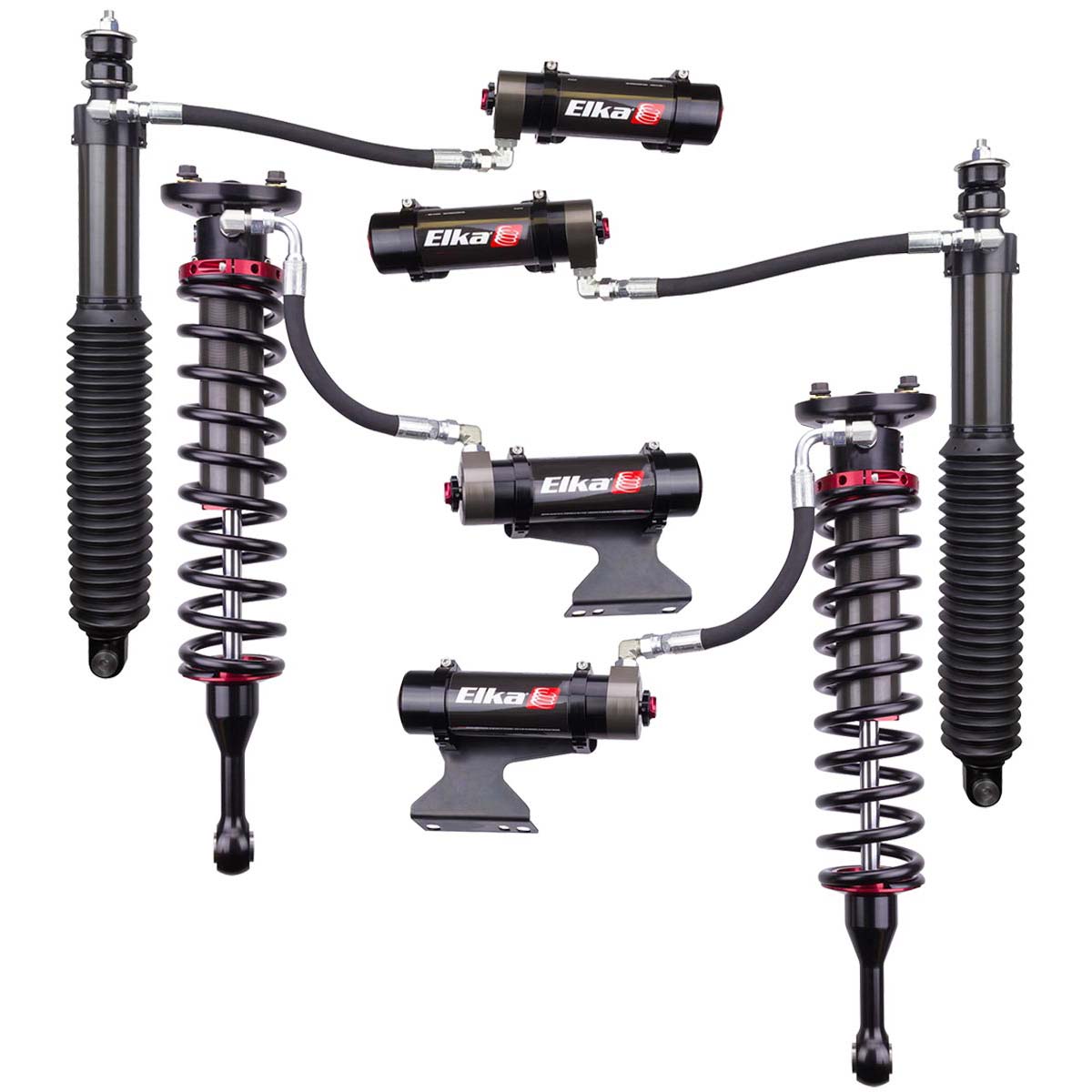 Elka 2.5 Dc Reservoir Front & Rear Kit Shocks Toyota TUNDRA 2007-2021 (90039)