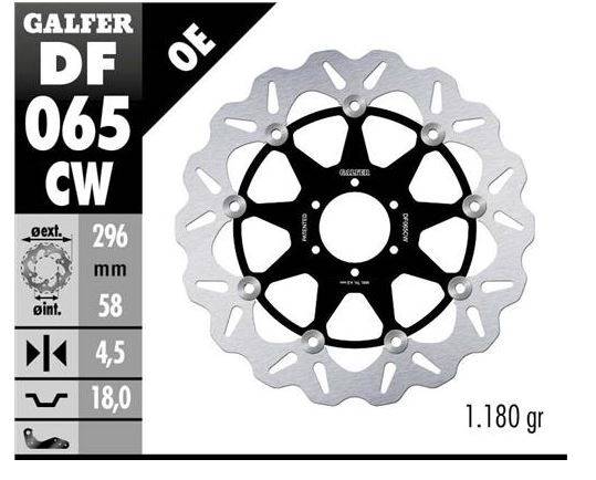 Galfer - Galfer 296mm Floating Wave® Rotor - DF065CW