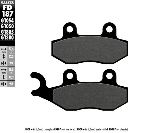 Galfer - Galfer Semi-Metallic Compound - FD187G1054