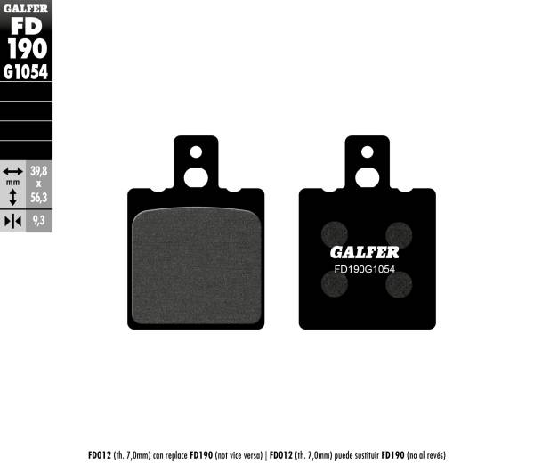 Galfer - Galfer Semi-Metallic Compound - FD190G1054