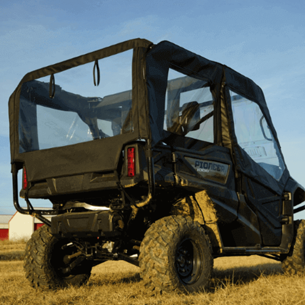 Falcon Ridge - Falcon Ridge Soft Doors, Middle and Rear Windows - Honda Pioneer 1000-6 - With Zipper  - 52-10047-Z