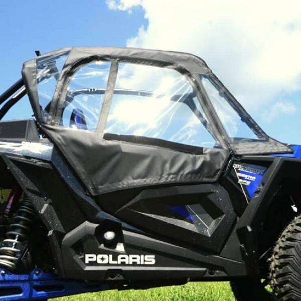 Falcon Ridge - Falcon Ridge Soft Upper Doors - Polaris RZR XP Turbo S - With Zipper  - 52-10166-Z