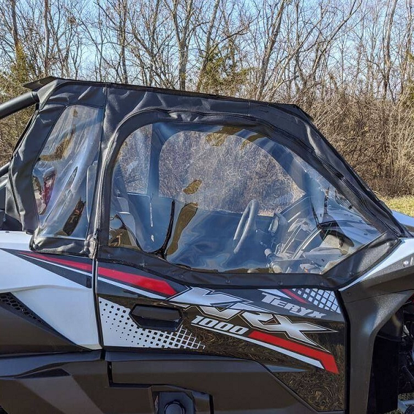 Falcon Ridge - Falcon Ridge Soft Upper Doors and Rear Window - Kawasaki Teryx KRX 1000 - With Zipper  - 52-10215-Z