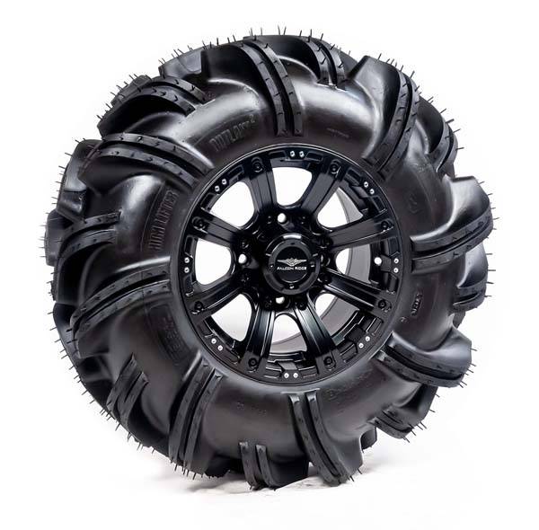 High Lifter - Pre-Mounted - 28-9.5-14 Outlaw 2 Tire with Raptor CI-8S 14x7 4/137 5+2 Matte Black Wheel 8012208OUTLAW228X95X - A20-181