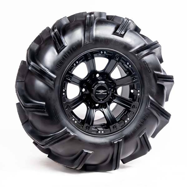 High Lifter - Pre-Mounted - 29.5-9-14 Outlaw 3 Tire with Raptor CI-8S 14x7 4/137 5+2 Matte Black Wheel 8012214OUTLAW3295X9X - A20-301