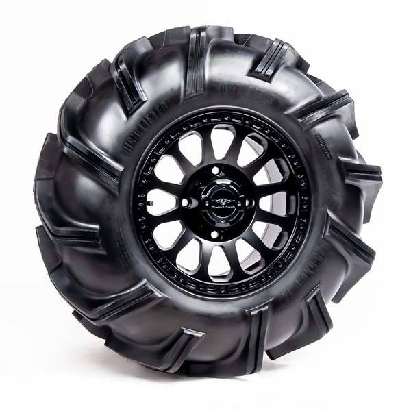 High Lifter - Pre-Mounted - 29.5-9-14 Outlaw 3 Tire with Pitch SBL-12S 14x7 4/137 5+2 Matte Black Wheel 8012214OUTLAW3295X9X - A20-307