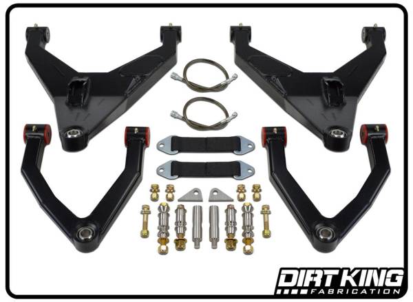 Dirt King - Dirt King Long Travel Kit with Bushing Upper Arms - DK-634908-B