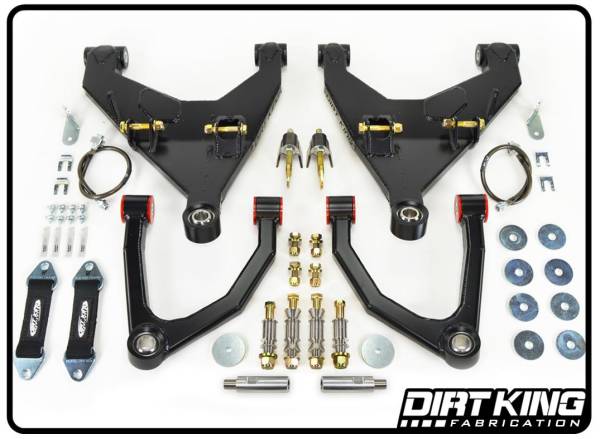 Dirt King - Dirt King Long Travel Kit with Bushing Upper Arms - DK-811908-B