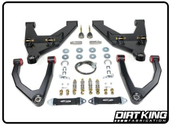 Dirt King - Dirt King Long Travel Kit with Bushing Upper Arms - DK-815908-B