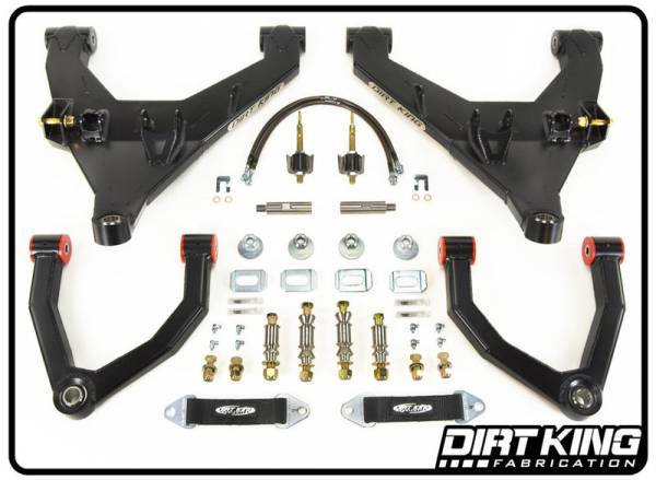 Dirt King - Dirt King Long Travel Kit with Bushing Upper Arms - DK-922908-B