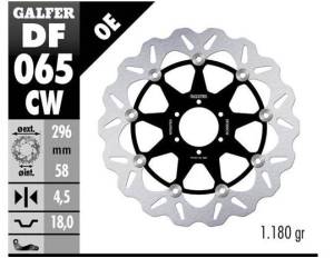 Galfer 296mm Floating Wave® Rotor - DF065CW