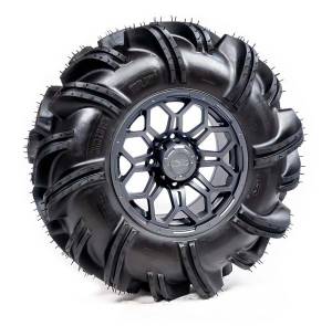 Pre-Mounted - 28-9.5-14 Outlaw 2 Tire with Soar HC-8S 14x7 4/137 5+2 Gun Metal Gray Wheel 8012208OUTLAW228X95X - A20-191