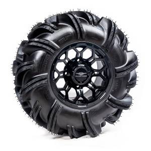 Pre-Mounted - 28-9.5-14 Outlaw 2 Tire with Soar HC-8S 14x7 4/137 5+2 Matte Black Wheel 8012208OUTLAW228X95X - A20-193