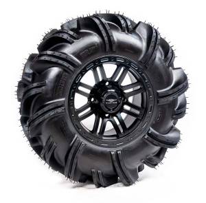 Pre-Mounted - 28-9.5-14 Outlaw 2 Tire with Glide SBL-8S 14x7 4/137 5+2 Matte Black Wheel 8012208OUTLAW228X95X - A20-199