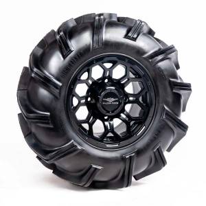 Pre-Mounted - 28-9-14 Outlaw 3 Tire with Soar HC-8S 14x7 4/156 5+2 Matte Black Wheel 8012213OUTLAW328X9X1 - A20-294