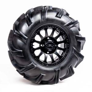 Pre-Mounted - 29.5-9-14 Outlaw 3 Tire with Pitch SBL-12S 14x7 4/137 5+2 Matte Black Wheel 8012214OUTLAW3295X9X - A20-307