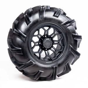 Pre-Mounted - 29.5-9-14 Outlaw 3 Tire with Soar HC-8S 14x7 4/137 5+2 Gun Metal Gray Wheel 8012214OUTLAW3295X9X - A20-311